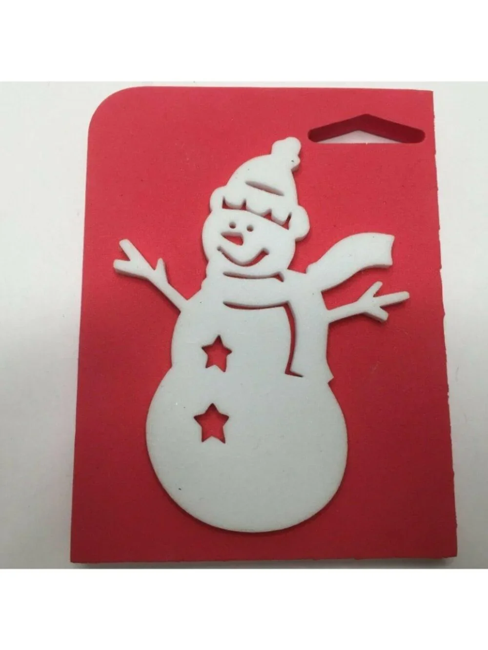 Foam Holiday Christmas Craft Stamps Set 8 Christmas Tree Snowman Snowflakes Joy